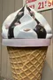 Ancien cornet de glace publicitaire
