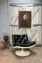 Fauteuil pivotant en cuir de Geoffrey Harcourt