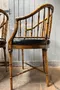 Paire de fauteuils en faux bambou de style régence 1970