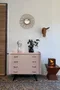 Commode vintage peinte rose