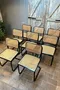 Lot de 8 chaises Cesca de Marcel Breuer Années 70