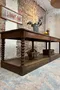Ancienne table de drapier en chêne - époque Louis-Philippe