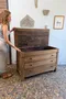 Commode coffre en chêne du XIXe siècle