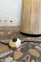 Lampe sculpture vintage en soie