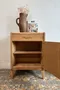 Petit chevet vintage en chêne – Années 50