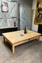 Table basse en placage chêne Début XXème 