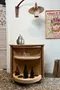 Meuble bar vintage en chêne