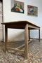 Ancienne table d’estaminet / console en sapin et chêne