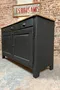 Ancien buffet peint en noir - XXe siècle