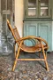 Fauteuil rotin vintage Années 60