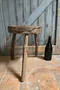 Tabouret primitif  en bois Début XXème 