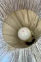 Lampe sculpture vintage en soie