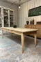 Grande table ancienne en frêne – XIXe siècle