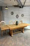 Table des années 50 en chêne – Plateau parquet Versailles