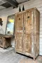 Ancien vestiaire en bois patiné Début XXème 