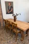 Table en chêne à piètement lyre
