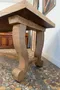 Table en chêne à piètement lyre