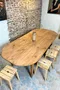 Ancienne table ovale en sapin