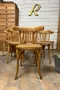 Série de 6 chaises bistrot Thonet en bois blond