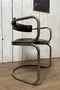 Fauteuil vintage en skaï marron - Années 70