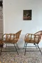 Paire de fauteuils en rotin – Années 50
