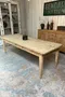 Grande table ancienne en frêne – XIXe siècle