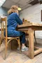 Grande table de ferme en chêne - Année 30