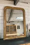 Ancien miroir doré au mercure Début XXème 