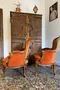 Paire de fauteuils de style  Louis XV 1950