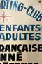 Pancarte publicitaire en tôle - années 1960