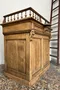 Ancien comptoir de caisse Napoléon III en chêne