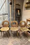 Lot de 6 chaises de bistrot Baumann Années 60