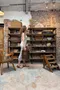 Ancienne étagère d’atelier de sculpture