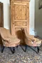 Paire de fauteuils crapauds de style Napoléon III Début XXème 