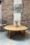 Table basse ronde en merisier 