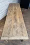 Grande table de ferme en châtaignier