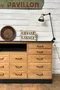 Ancien meuble de commerce en chêne - Années 50