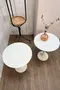Paire de tables d’appoint design de type Saarinen