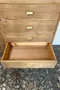 Commode vintage en contreplaqué chêne – années 60