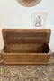 Ancien banc coffre en chêne 
