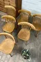 Série de 6 chaises bistrot Thonet en bois blond