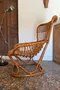 Fauteuil rotin vintage Tito Agnoli