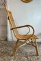 Paire de fauteuils vintage en rotin