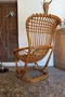 Fauteuil rotin vintage Tito Agnoli