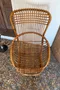 Fauteuil rotin vintage Tito Agnoli