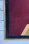 Tableau géométrique en collage textile – Louis Stanbury, années 1970