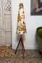 Lampadaire vintage fleuri