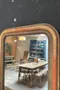 Ancien miroir doré  au mercure Début XXème 