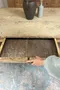 Grande table ancienne en frêne – XIXe siècle