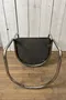 Fauteuil vintage en skaï marron - Années 70